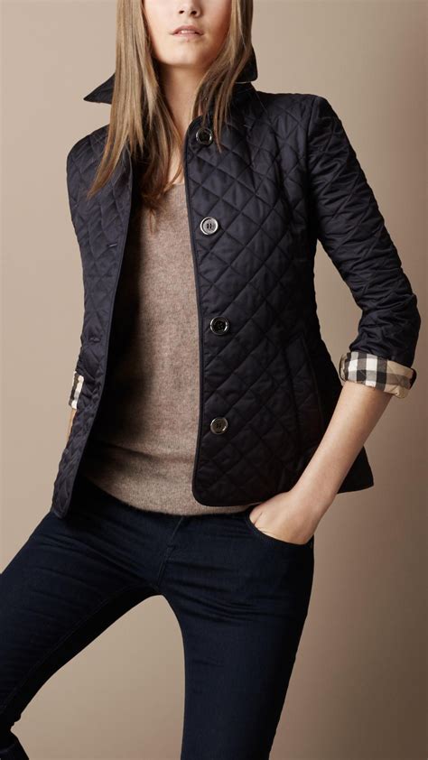 burberry femme manteau|burberry quilted jacket.